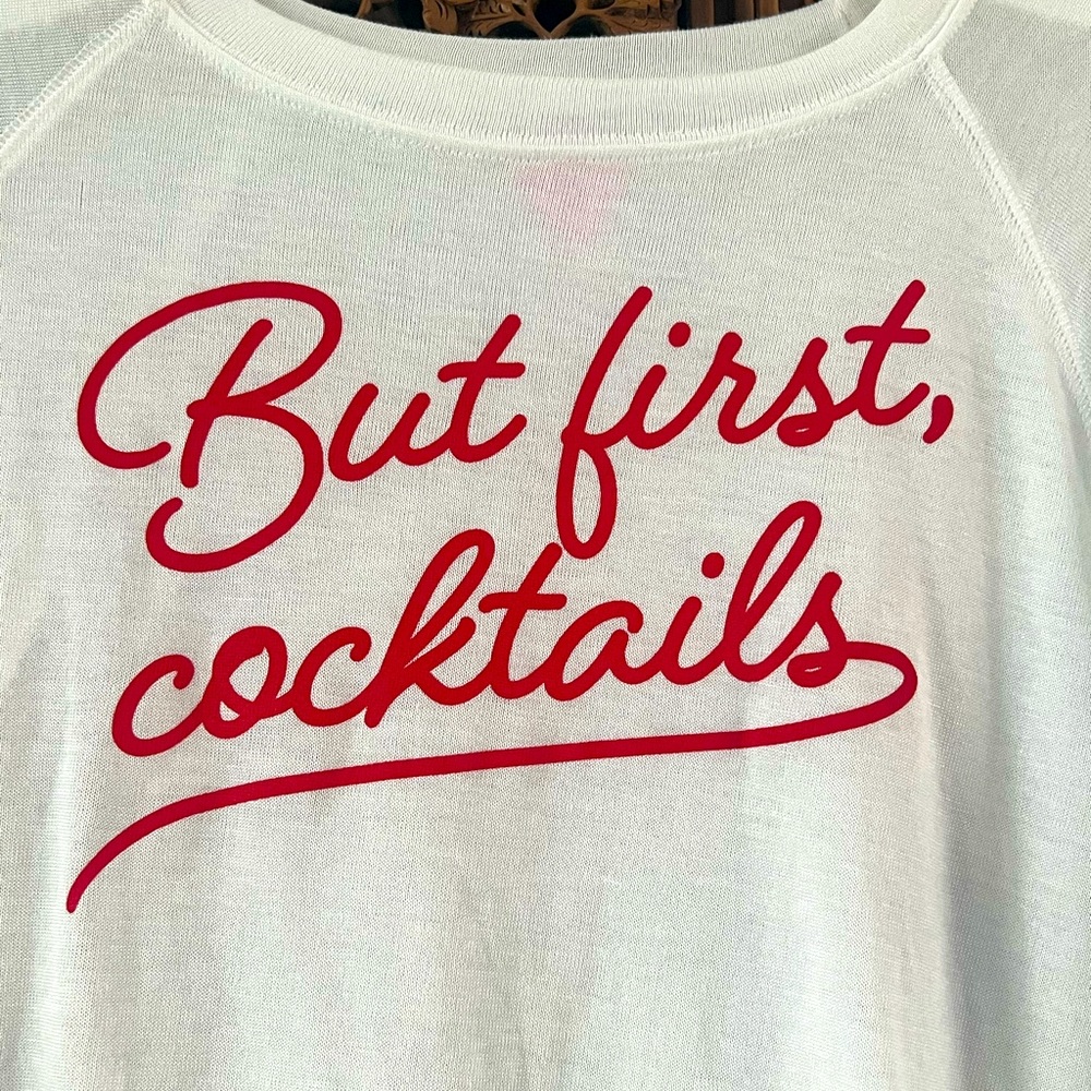 But Cocktails First Summer Top